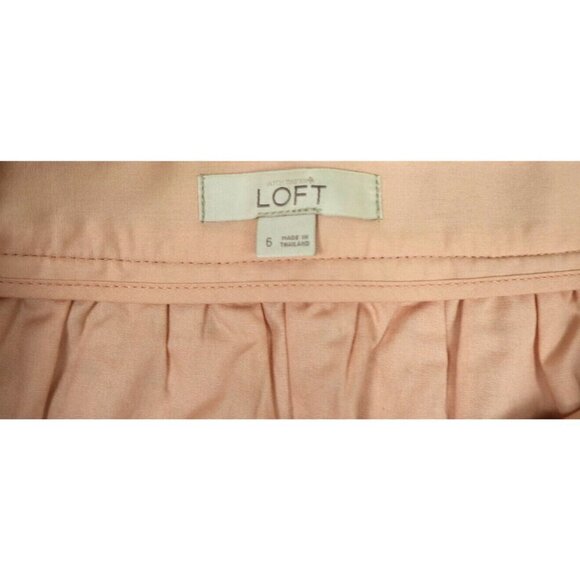 WOMEN'S PINK EYELET LACE SKIRT  - ANN TAYLOR LOFT - SIZE 6 - Picture 2 of 3